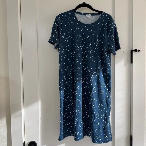 NWOT / Lake Pima Weekend Nightgown in Navy Star Print - Picture 1 of 3